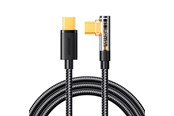 USB kaapelit - Joyroom Gaming Cable S-CC100A6 USB-C (angled) / USB-C (straight) 100W 1.2m - black - S-CC100A6