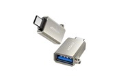 USB kaapelit - Joyroom S-H151 USB-C (male) / USB-A (female) Adapter with Lanyard Eyelet - Silver - S-H151_Pearl_Nickel