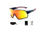 Pyörätarvikkeet - Rockbros 10134PL Polarized Cycling Glasses - Blue and Pink - Rockbros-10134PL