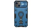 Puhelin - Kannet ja kotelot - Nillkin CamShield Armor Pro Magnetic Case iPhone 14 Plus Magnetic MagSafe Case with Camera Cover Blue - 6902048248847