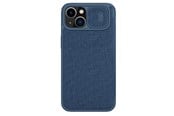 Puhelin - Kannet ja kotelot - Nillkin Qin Cloth Pro Case Case for iPhone 14 Plus Camera Cover Holster Cover Case with Flip Blue - 6902048249172