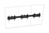 Seinäkiinnitys, AV-kiinnikkeet & AV-kalusteet - Vision mounting kit - heavy-duty - for 3 LCD displays - portrait - black - Max 120 kg - recommended for 75" - VFM-MNU/P3X75