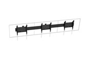 Seinäkiinnitys, AV-kiinnikkeet & AV-kalusteet - Vision mounting kit - for 3 flat panels - landscape - powder coated matte black - Max 120 kg - recommended for 43" - VFM-MNU/L3X43