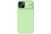 Puhelin - Kannet ja kotelot - Nillkin CamShield Silky Silicone Case iPhone 14 Plus Case with Camera Cover Green - 6902048249318