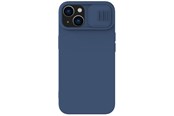 Puhelin - Kannet ja kotelot - Nillkin CamShield Magnetic Silicone Case iPhone 14 Plus Case Magnetic MagSafe Case with Camera Cover Blue - 6902048249462