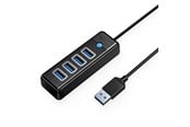 USB hub - ORICO Hub Orico PW4U-U3 USB-A / 4x USB-A 3.0 - black USB hub - 4 porttia - USB 3.0 - Musta - PW4U-U3-015-BK-EP-HU