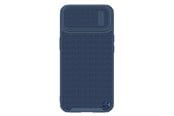 Puhelin - Kannet ja kotelot - Nillkin Textured S Case iPhone 14 Plus Armored Case with Camera Cover Blue - 6902048249608