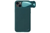 Puhelin - Kannet ja kotelot - Nillkin CamShield Leather S Case iPhone 14 Plus Case Cover with Camera Cover Green - 6902048249738