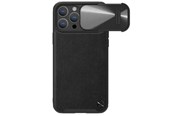 Puhelin - Kannet ja kotelot - Nillkin CamShield Leather S Case iPhone 14 Pro Max Case with Camera Cover Black - 6902048249745
