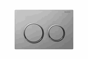 Asennusjärjestelmät - Geberit OMEGA20 flushplate, matt chrome/glossy - 115.085.JQ.1