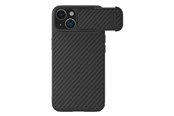 Puhelin - Kannet ja kotelot - Nillkin Synthetic Fiber S Case iPhone 14 Plus Case with Camera Cover Black - 6902048249790