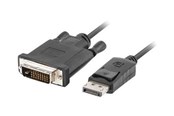 Näyttökaapeli - Lanberg - video adapter cable - DisplayPort to DVI-D - 1 m - CA-DPDV-10CU-0010-BK