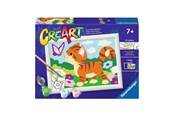Luovat leikit - Ravensburger CreArt Paint by Numbers - Cat with Butterfly - 120232506