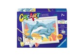 Luovat leikit - Ravensburger CreArt Paint by Numbers - Jumping Dolphin - 120232520