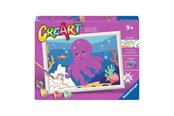 Luovat leikit - Ravensburger CreArt Paint by Numbers - Octopus (Neon) - 120232575