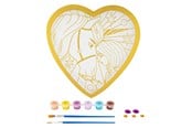 Luovat leikit - Creative Craft Group Unicorn Academy Paint by Number Foil Heart Shape - 166004