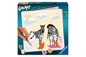 Luovat leikit - Ravensburger Paint by Numbers - Zebra - 236664
