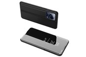 Puhelin - Kannet ja kotelot - Hurtel Clear View Case Cover for Xiaomi 13 Lite Cover with a Flap Black - 5907769354090