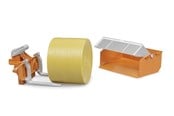 Leluautot - Bruder Accessories: Tractor loading box forks+1round bale - BR2353