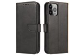 Puhelin - Kannet ja kotelot - Hurtel Magnet Case for Realme 10 Pro+ Flip Cover Wallet Stand Black - 5907769350986