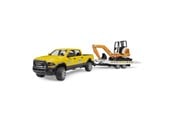 Leluautot - Bruder RAM Rental Service with Mini excavator - BR2546