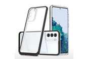 Puhelin - Kannet ja kotelot - Hurtel Clear 3in1 Case for Samsung Galaxy S23+ Silicone Cover with Frame Black - 5907769352416