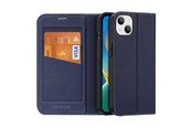 Puhelin - Kannet ja kotelot - Dux Ducis Skin X2 Case for iPhone 14 Plus Magnetic Flip Cover Blue - 6934913034514