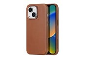 Puhelin - Kannet ja kotelot - Dux Ducis Naples iPhone 14 Plus Magnetic Leather MagSafe Case Brown - 6934913034675