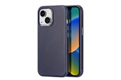 Puhelin - Kannet ja kotelot - Dux Ducis Naples iPhone 14 Plus Magnetic Leather MagSafe Case Blue - 6934913034668