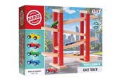 Puulelut - Heros Play & Learn – Puinen autorata 4 autolla - HE0014