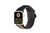 Smartwatch - Lisävarusteet - Dux Ducis  Strap (Outdoor Version) Apple Watch Ultra Strap SE 9 8 7 6 5 4 3 2 1 (49 45 44 42 mm) Nylon Band Bracelet Black/Orange - 6934913035337