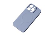 Puhelin - Kannet ja kotelot - Hurtel MagSafe Compatible Silicone Case for iPhone 15 Plus Silicone Case - Gray - 5907769356872