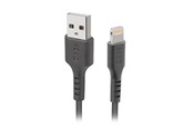 USB kaapelit - SBS TECABLEUSBIP589K USB-A - Lightning Cable 1m MFi Certified - Black - TECABLEUSBIP589K