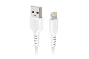USB kaapelit - SBS TECABLEUSBIP589W USB-A - Lightning Cable - White - TECABLEUSBIP589W