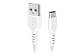 USB kaapelit - SBS TECABLEMICROC15W USB-A - USB-C Cable 1.5m - White - TECABLEMICROC15W