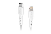 USB kaapelit - SBS TECABLELIGTC1W USB-C - Lightning Cable MFi Certified 1m - White - TECABLELIGTC1W