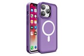 Puhelin - Kannet ja kotelot - Hurtel Magnetic Color Matte Case for iPhone 15 Plus - Purple - 5907769357114