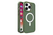 Puhelin - Kannet ja kotelot - Hurtel Magnetic Color Matte Case for iPhone 15 Plus - Green - 5907769357138