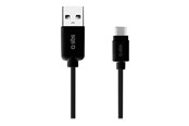 USB kaapelit - SBS TECABLEMICROC15K USB-A - USB-C Cable 1.5m - Black - TECABLEMICROC15K