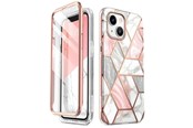 Puhelin - Kannet ja kotelot - SUPCASE Cosmo Case for iPhone 14 Plus - Pink Marble - 843439119406