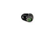 Puhelin - Adapterit & Laturit - Puro Mini 30W Power Delivery USB-C USB-A Car Charger - Black - FCMCHUSBAC30WBLK