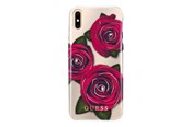 Puhelin - Kannet ja kotelot - GUESS Flower Desire Red Rose iPhone X Case - Transparent - GUHCPXROSTR