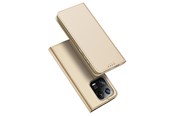 Puhelin - Kannet ja kotelot - Dux Ducis Skin Pro Case Xiaomi 13 Pro Flip Cover Card Wallet Stand Gold - 6934913031681