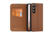 Puhelin - Kannet ja kotelot - Dux Ducis Skin X2 Samsung Galaxy S23+ Case Flip Cover Wallet Stand Brown - 6934913031445