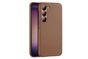 Puhelin - Kannet ja kotelot - Dux Ducis Grit Samsung Galaxy S23+ Elegant Faux Leather Cover Brown - 6934913030370