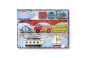 Palapelit - Melissa & Doug Wooden Chunky Puzzle Vehicles Puu - 3725/50227