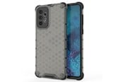 Puhelin - Kannet ja kotelot - Hurtel Honeycomb Case Armored Cover with a Gel Frame for Samsung Galaxy A73 Black - 5907769339738