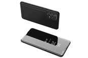 Puhelin - Kannet ja kotelot - Hurtel Clear View Case Flip Cover for Samsung Galaxy A73 Black - 5907769340031