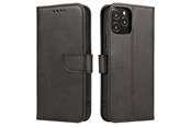 Puhelin - Kannet ja kotelot - Hurtel Magnet Case elegant Case Cover with a Flap and Stand Function for Samsung Galaxy A73 Black - 5907769340321