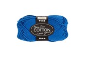 Luovat leikit - Creativ Company Cotton yarn Size 8/8 L: 80-85 M Cobalt Blue - 50gr. - 461270